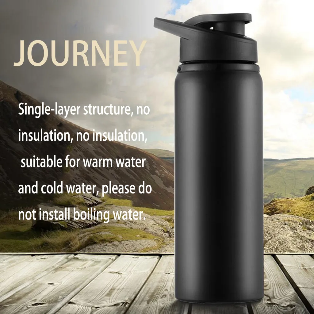 

700ml Stainless Steel Sports Water Bottle Straight Drink Bicycle Travel Cold Kettle Outdoor Thermos Cup Kitchen Drinking Tool