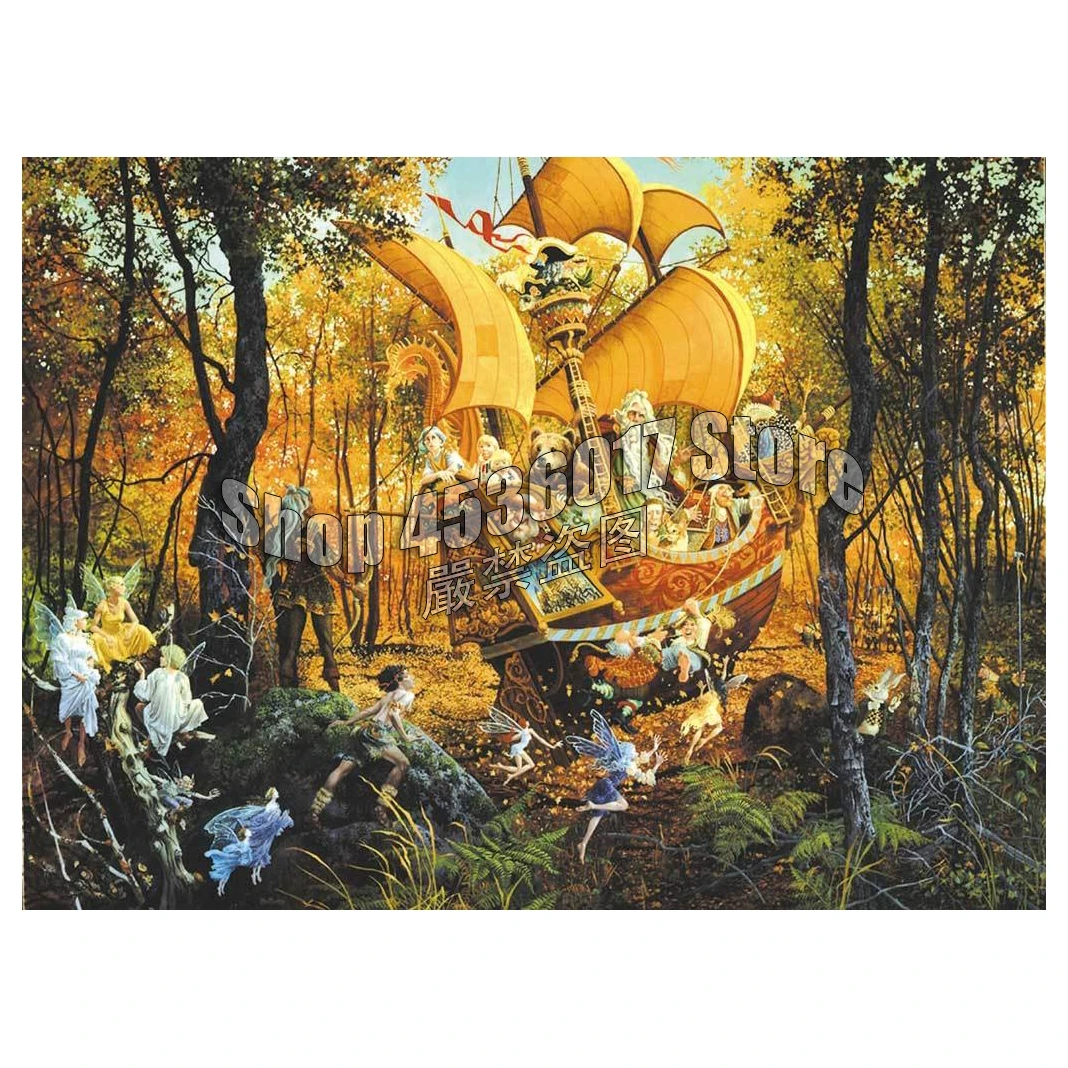 

Forest & Jungle 5D Diy Diamond Painting Cross Stitch Diamond Embroidery Fall Fairy & Nymph Pattern Hobbies & Crafts Mosaic Kits