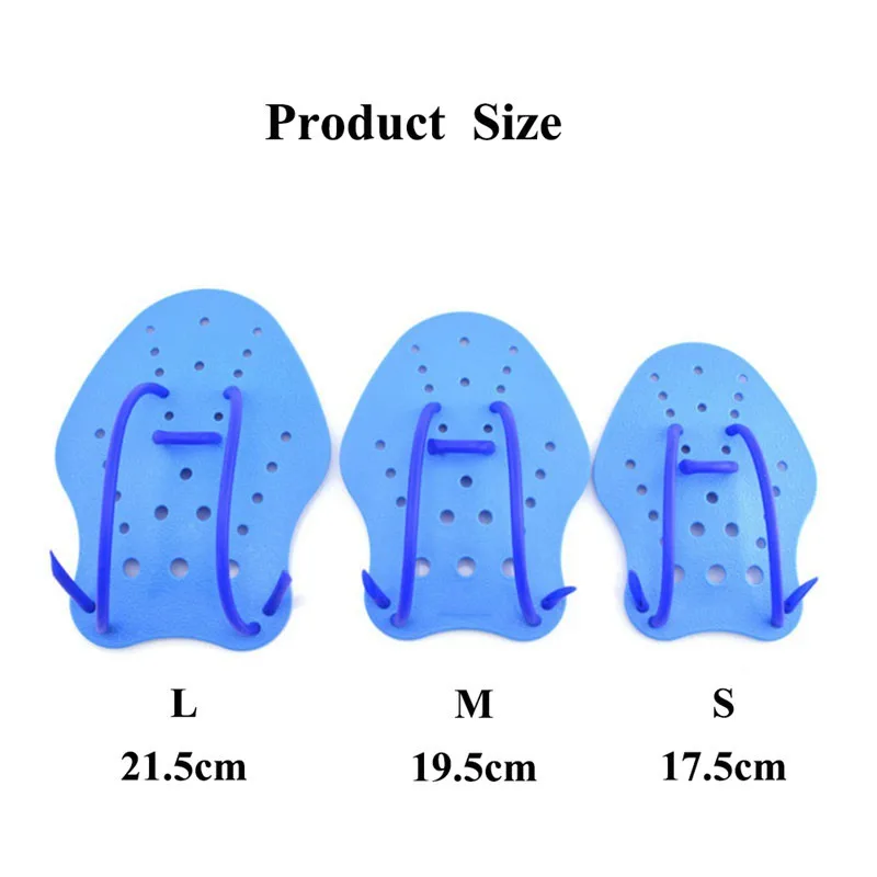 Adjustable PVC Hand Swimming Fins Flippers Swim Palm Finger bed