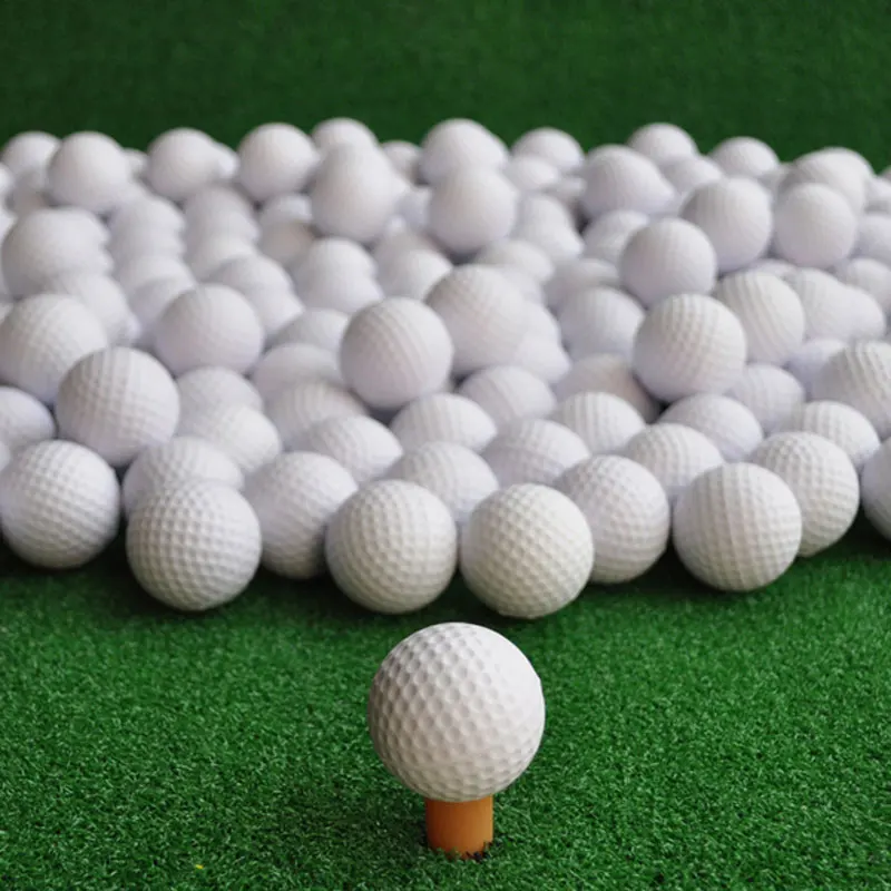 GolfballsPracticeFreeShipping50pcsbagWhiteIndoorOutdoor