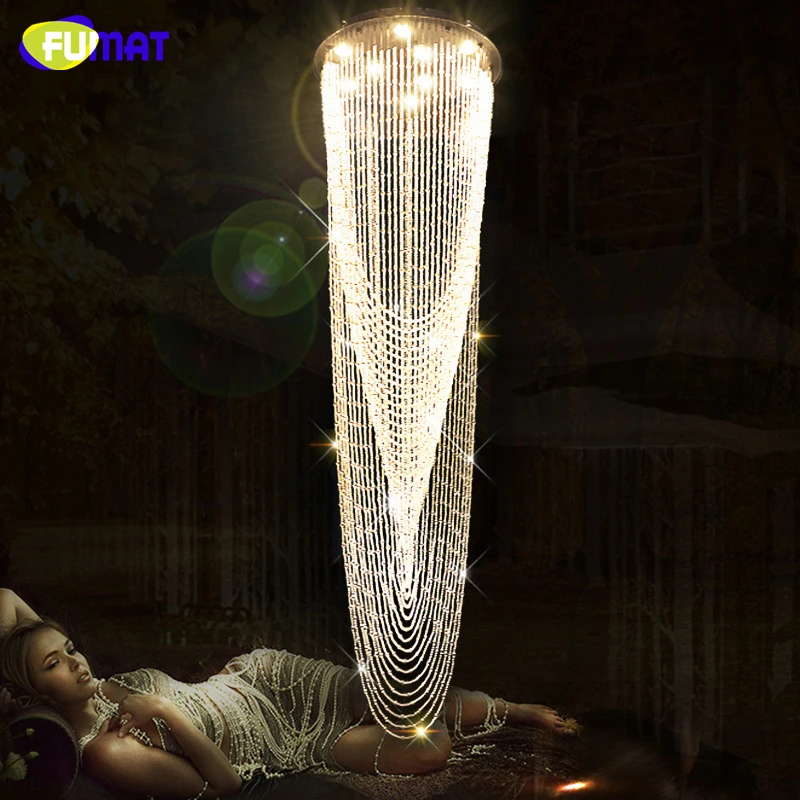 Люстра FUMAT светодиодная K9|stair chandelier|chandelier modernlight chandelier |