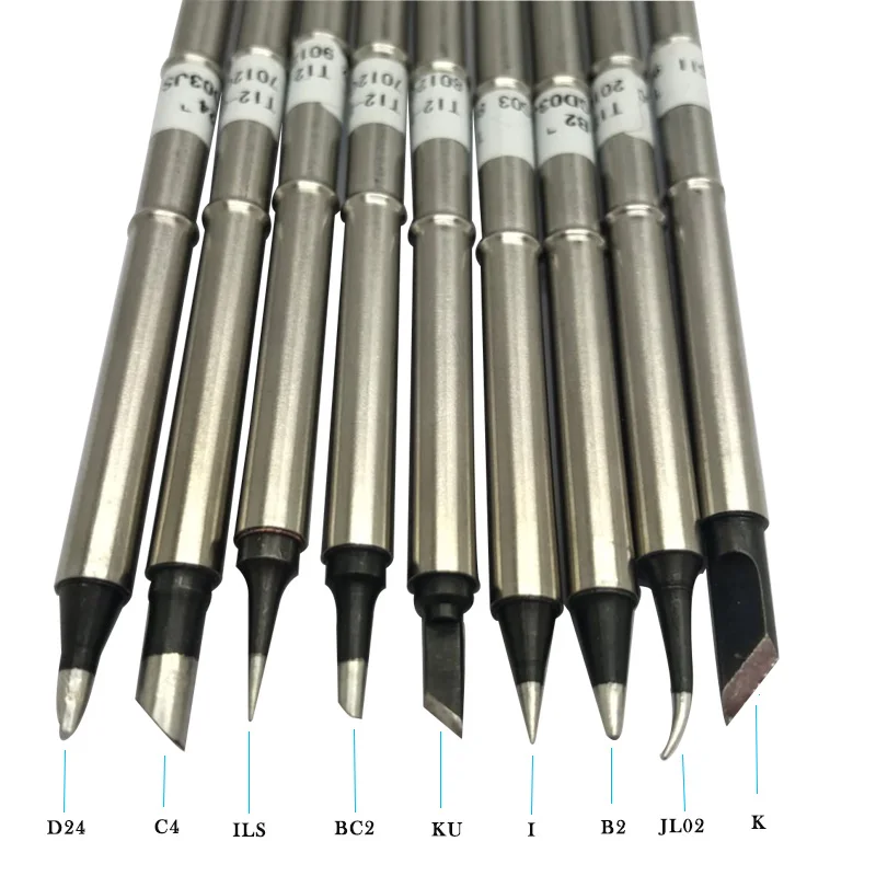 

Gudhep Lead Free Black T12 Soldering Iron Tips Replacement Soldering Iron tips for FX951 FX950 Soldering rework Station