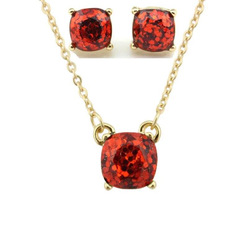 Женский комплект из колье и серёг с опалом|earrings set for women|necklace earring setbrand jewelry sets |