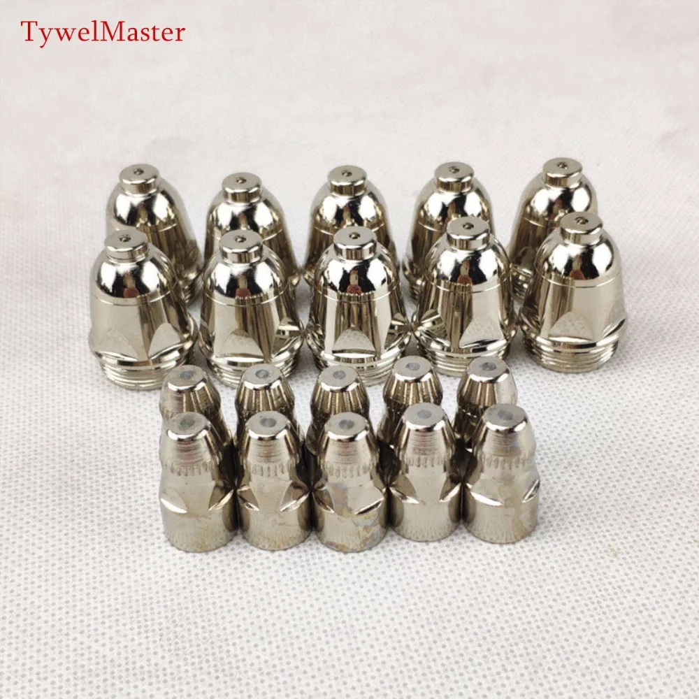20pcs P80 Plasma Cutting Torch Consumable Cutting CNC 60A 80A 100A P80 Plasma Torch Tip Electrode Nozzle