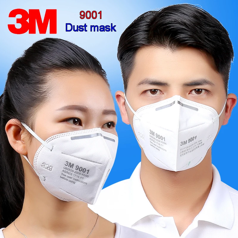 

3M 9001 original Dust Mask 5/10/25PCS distributed sales Folding Dust Mask Anti-pm2.5 Respirator Anti-fog Masks KN90 Safety Mask