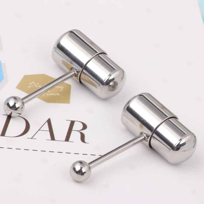 VIBRATING TONGUE BAR STUD RING POWERFUL VIB BELL PIERCING BODY JEWELRY