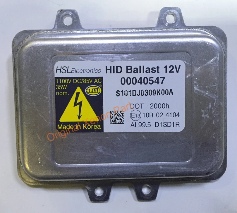 

Used HSL Auto parts original xenon hid ballast headlight module unit D1S D1R 00040547