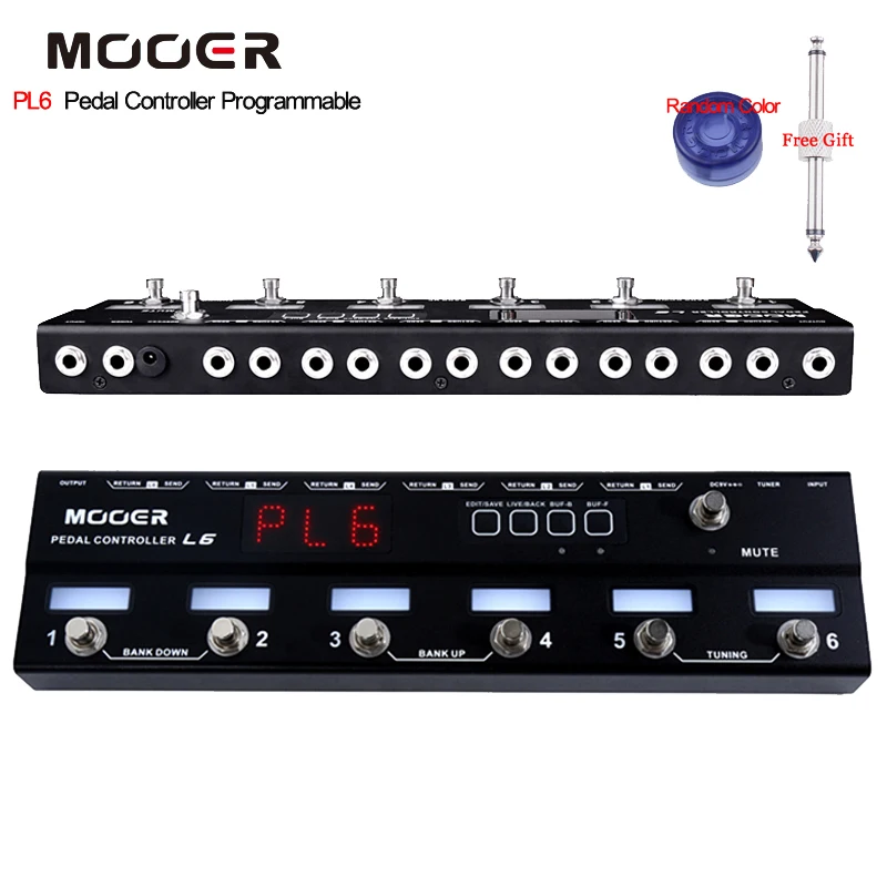 

Mooer Pedal Controller Programmable Loopswitcher with 6 Loops L6 PL6 With Free connector