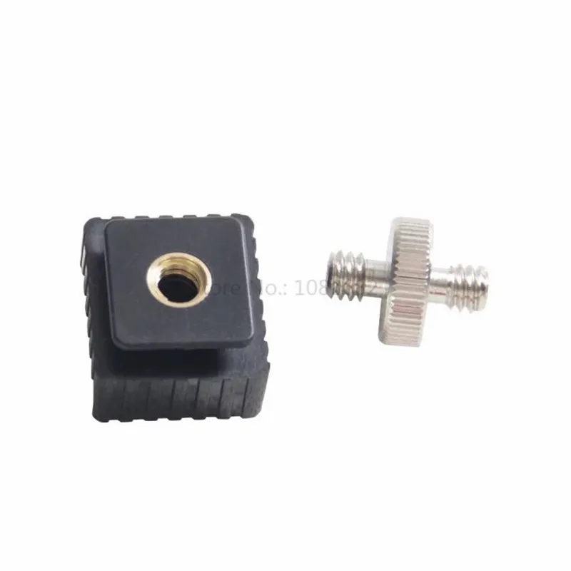 Jadkinsta 14 Flash Hot Shoe Mount Adapter + 14Male to 14Male Screw Adapter For Stand Tripod Camera Accessories (2)