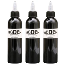 3 шт. 4 унции черные чернила для перманентного татуажа для подкладки и затенения новейший Племенной лайнер шейдер пигмент тело живопись пигмент для микроблейдинга