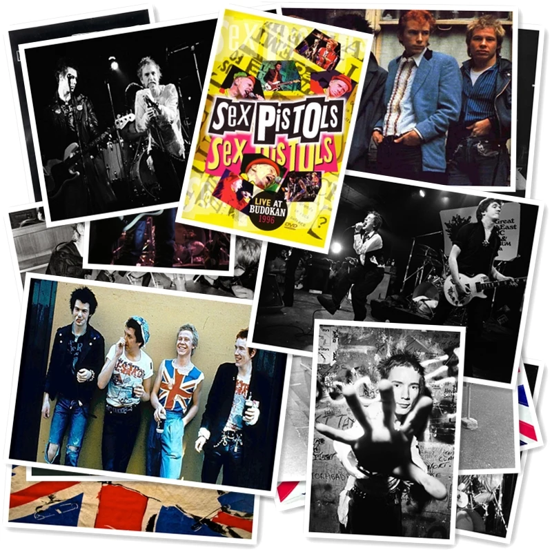 D1-17# Sex Pistols Классическая серия наклеек 20/шт ПВХ Коллекция ноутбуков подарок домашний декор холодильник Стайлинг смешанные наклейки s