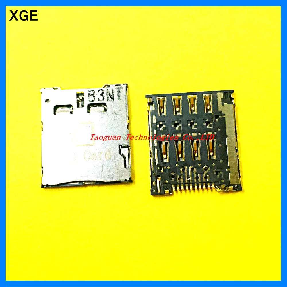 

2pcs/lot XGE New SIM card Socket Reader Holder Slot for Samsung C101 I8730 Fantech A860 ASUS K004 ME371mg K012 T00F T00E T00G