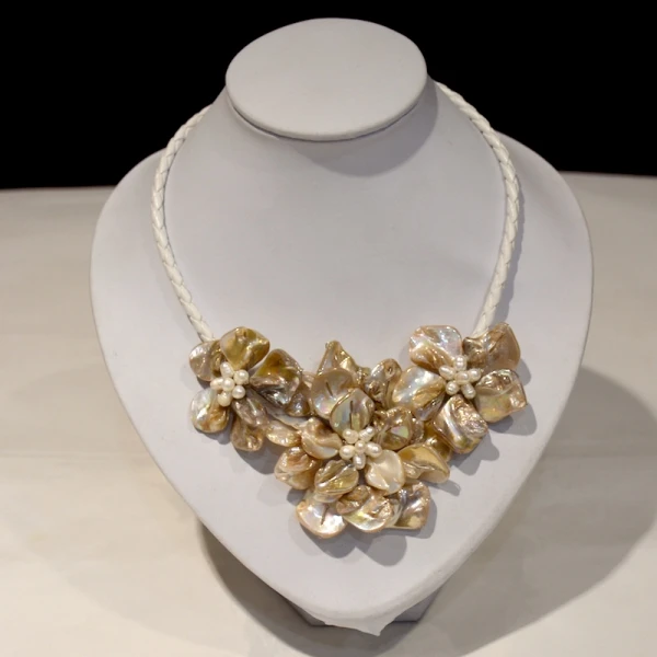 Ожерелья и подвески Collares женские длинное ожерелье из натуральной кожи с шваброй