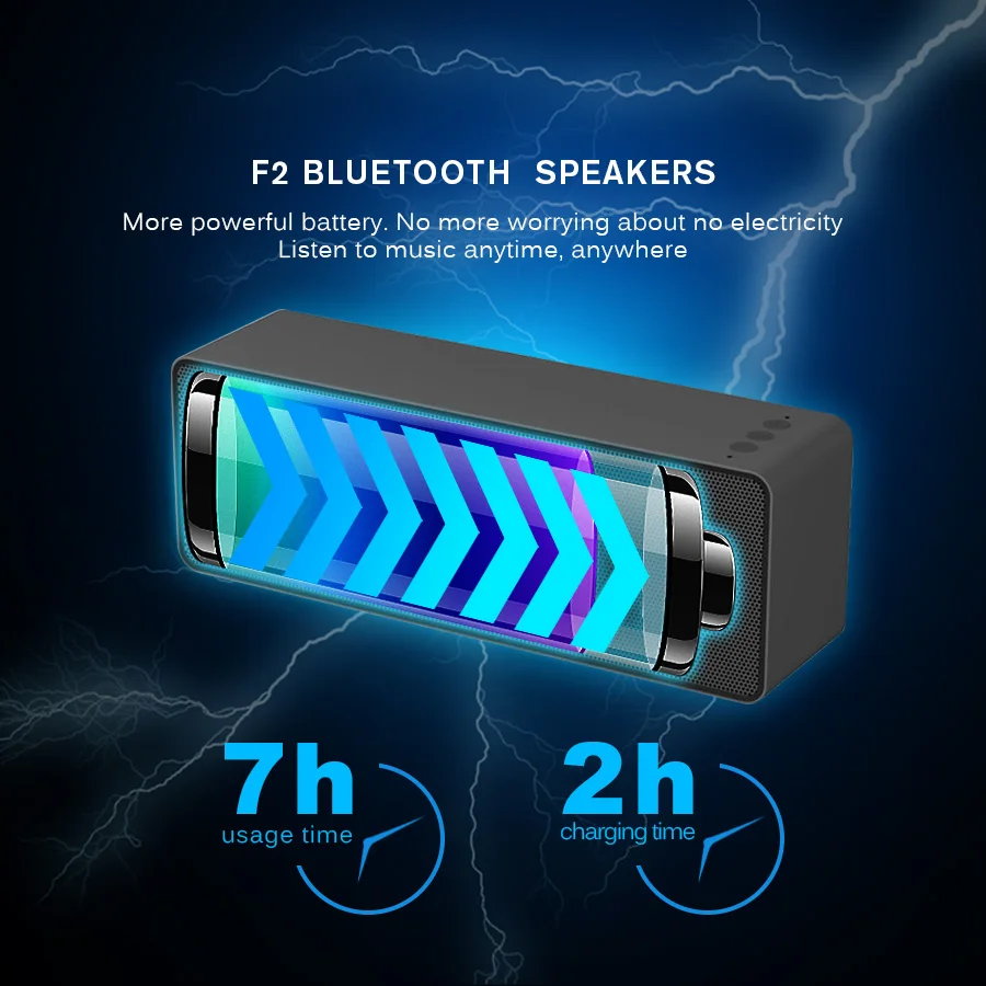 Bluetooth Колонка CBAOOO F2 портативная беспроводная акустическая система 3D стерео