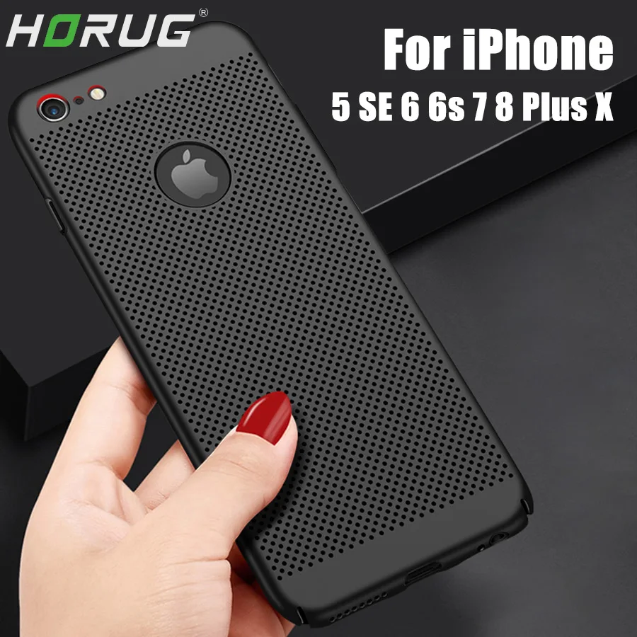 HORUG ультра тонкая сумка для телефона чехол iPhone 7 6 6s 8 Plus 5s X 5 SE XR XS максимальный