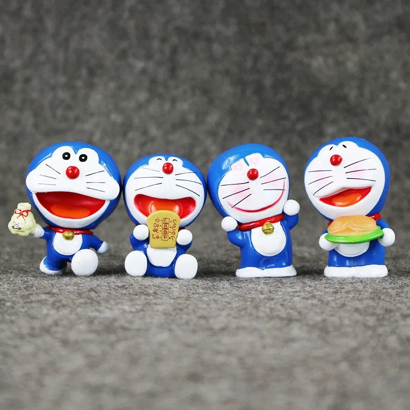 8 шт./лот Doraemon Фигурки игрушки Nobita Sizuka Takeshi Doraemon с Future Tools модель куклы