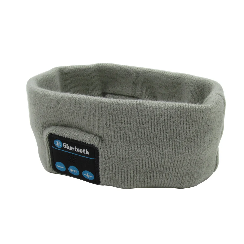 Wireless Bluetooth Sleep Headphone Hat With Mic Headset for iPhone Xiaomi Bluetooth Headset Soft Warm Sports Bluetooth Headphone