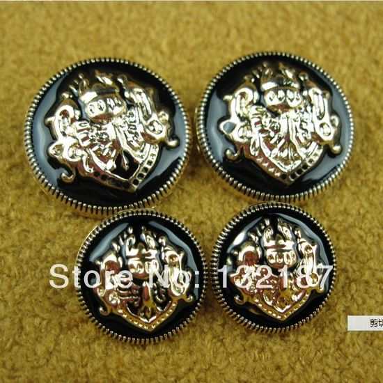 Buy Fashion 10pcs/lot metal alloy sewing buttons gold