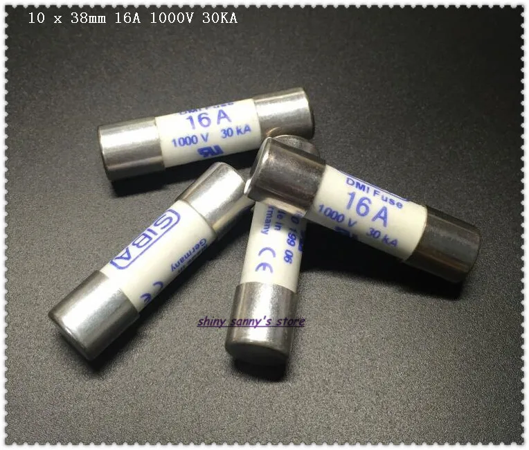 3 8 шт./лот 10x38 мм 16 А 1000 в 30 ка SIBA керамический предохранитель DMI для мультиметра