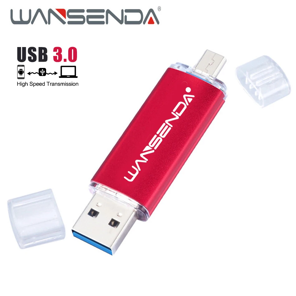 WANSENDA USB флеш накопитель 256 ГБ 128 Гб 64 USB3.0 OTG 32 Флешка 16 8 флешка Android карта памяти| |