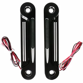

Front Alumnium Shallow Cut LED Flush Fork Turn Signals Brackets For Harley Touring Electra Street Glide Road King 1996-2013