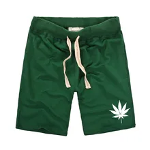 Красивые Листья печати Для мужчин s Шорты Зеленый Повседневная одежда, Домашняя одежда эластичный пояс летние шорты Для мужчин Bikach и R печатных путешествия Костюмы