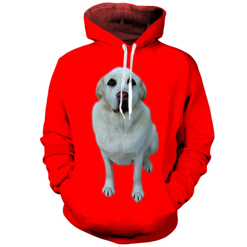 Lively Dog Hoodies Streetwear Sweatshirt Casual Hoody Men 3D Pullover