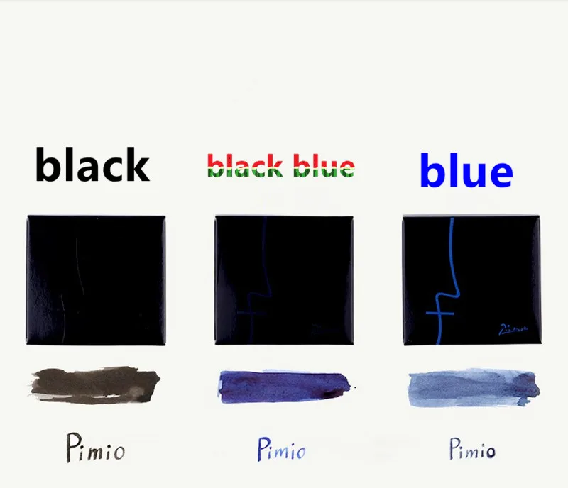 

Pimio original 509 Picasso European Standard Inner diameter 2.8mm ink cartridges ink refill black 3ml 5.2cm blue black