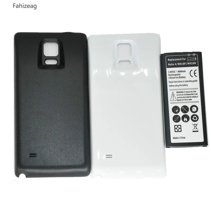 6800 мАч EB-BN910BBE сменный аккумулятор+ двухцветная крышка для samsung Galaxy Note 4 Note4 N910H N910A N910C N910U N910F
