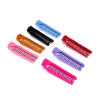 Preise Falten Portable Reise Kämme Falten Anti-Statische Haar Pinsel Styling Kits Friseur Salon Hair Care Styling Werkzeuge 7 Farben