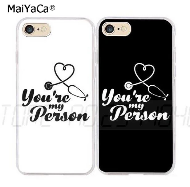 С принтом you are my человек с надписью best friends Мягкий силиконовый прозрачный чехол