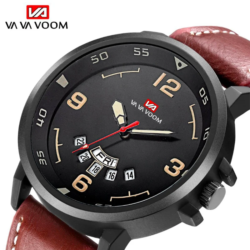 

Relojes Watch Men Luxury Sport Quartz wristwatch clock Mens Watches Leather Business Waterproof watch Relogio Masculino montre