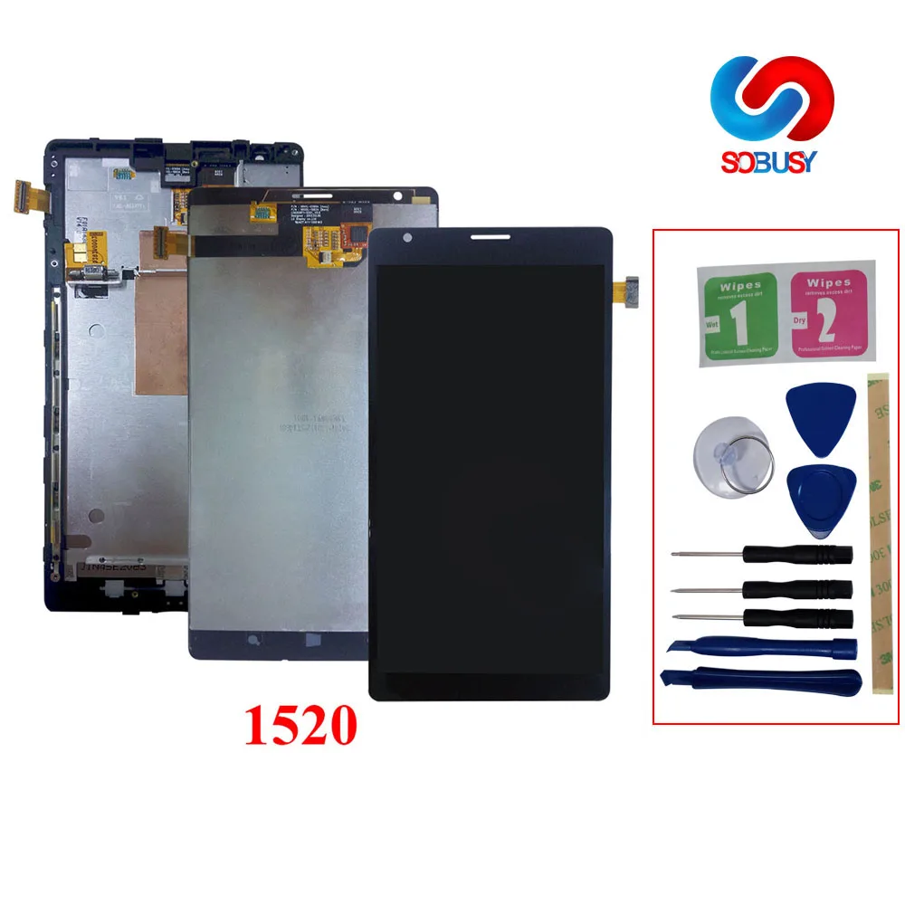 Оригинальный 6 ''ЖК дисплей для NOKIA Lumia 1520 LCD сенсорный экран Ecran дигитайзер