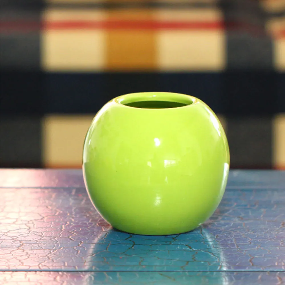 Мини ваза круглый шар керамическая керамика цветочный горшок завод офисное украшение творческий