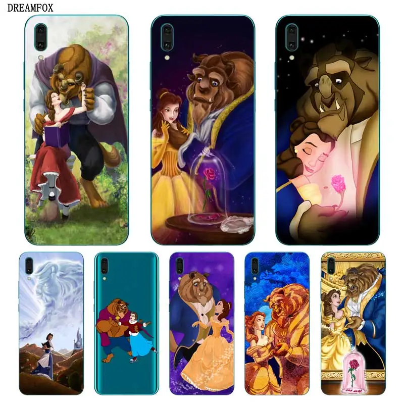 

N267 Beauty And Beast Hot Soft TPU Silicone Cover For Huawei Y5 Y6 Y7 Y9 Prime Pro 2017 2018 2019 Case