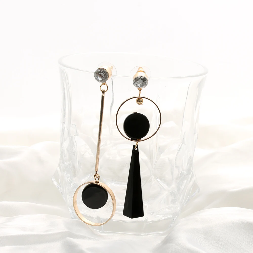 Women Asymmetry Rhinestone Long Dangle Earrings 1 Pair dangle earrings,drop earrings,pendant earrings,long earrings,acrylic earrings