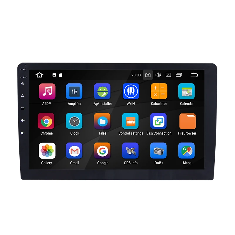

Eunavi 1 Din 10.1 inch 6 core Universal Android 9.0 4GB RAM 64G ROM Car Radio Stereo GPS Navigation WiFi 1024*600 1din Car PC