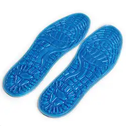 1 пара Новые силиконовые свод стопы Поддержка Спорт противоударный массаж Для мужчин стельки для обуви колодки