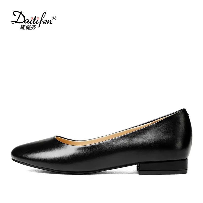 designer leather flats