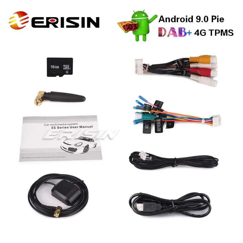 Excellent Erisin ES4815V 8" DAB+ OPS Car Stereo Android 9.0 for VW Golf Passat Tiguan Polo Seat Skoda GPS DVD 5