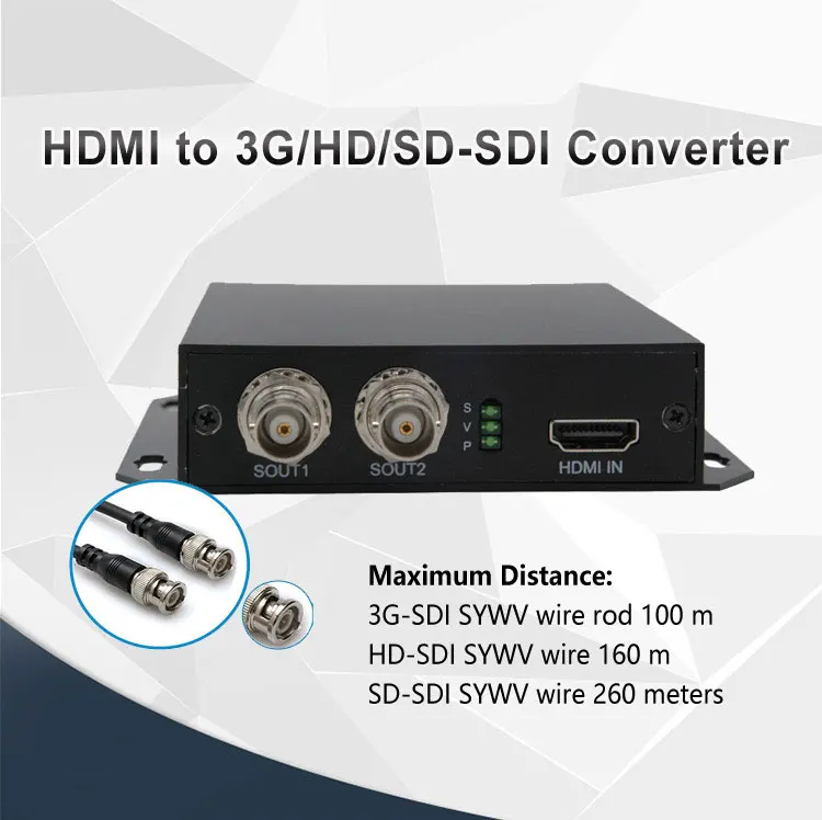 HDMI to 3G-SDI 1080P@ 60hz to HD-SDI 1080 p@ 30hz to SD-SDI конвертер адаптер для вождения SDI мониторов