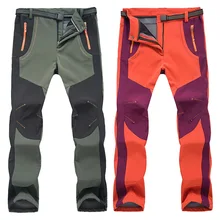 Новые зимние мужские и женские походные уличные штаны флисовые брюки водонепроницаемые ветрозащитные термо для кемпинга, лыжного альпинизма