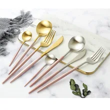 Прибор из нержавеющей стали набор включая вилки ложки Ножи Посуда домашний бар LBShipping