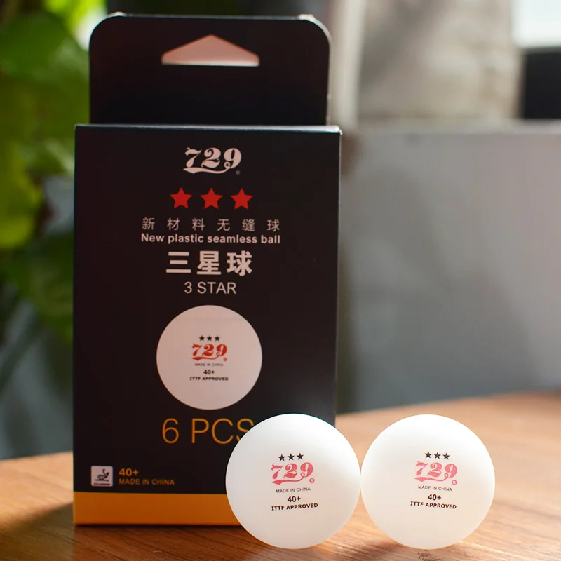 

729 Friendship 3-Star New plastic Seamless 40+ Table Tennis Balls ITTF APPROVED Poly Ping Pong Balls for National Games