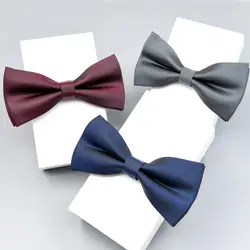 Helisopus мужской однотонный цветной галстук-бабочка Классический Бабочка галстук для свадебной вечеринки 2019 Новый Полиэстер простые