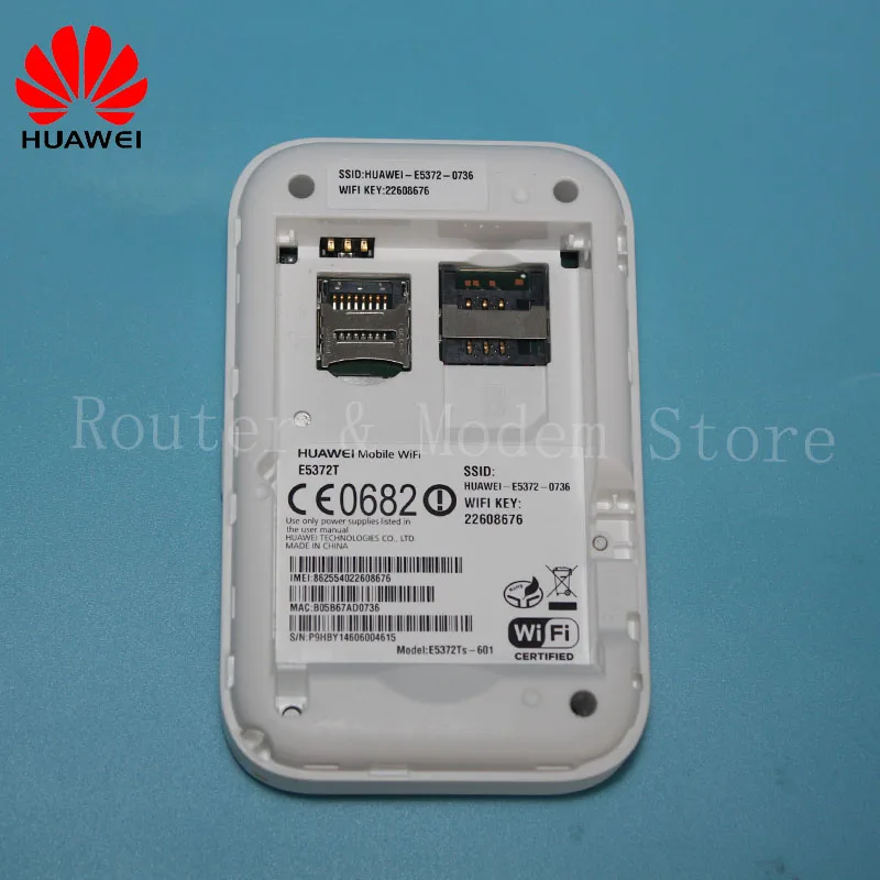 Разблокированный новый 4G Карманный роутер huawei E5372 4G LTE мобильный WiFi точка доступа huawei E5372 E5372T с антенной 150 Мбит PK E5577