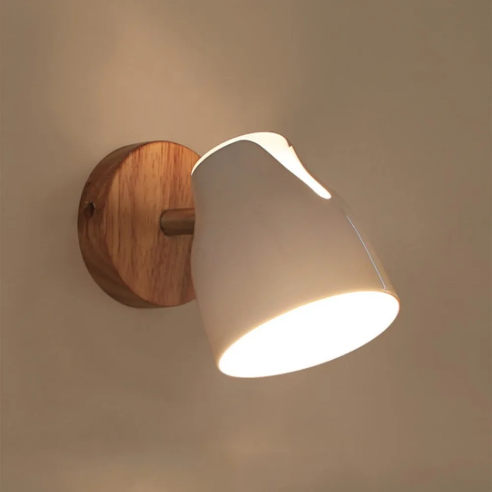 

wall light modern led bedroom wood art bedside decoration light living room corridor hotel wall lamp light