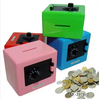 

240 pcs Fashion Hot Children Combination Code Safe Lock Piggy Bank Money Box For Saving Coins Cash Hot Sale For Gift