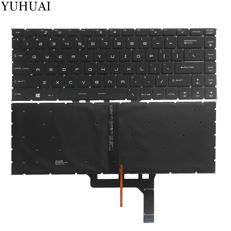 

New US keyboard for MSI PS63 MODERN 8M PS63 MODERN 8RC laptop US keyboard backlit