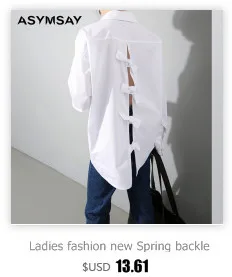 Ladies fashion new Spring backless bowknot loose white long sleeve shirt Female Butterfly Knot Women Shirt